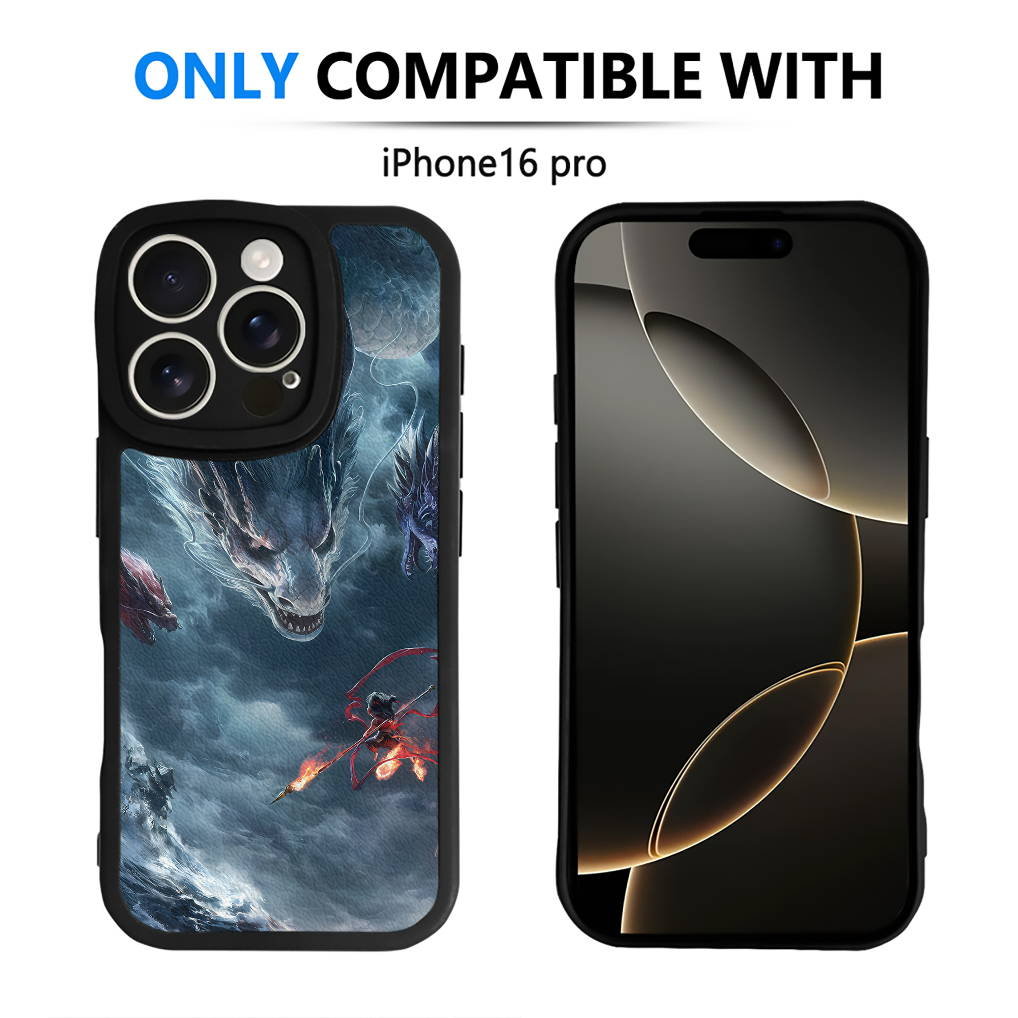 （画像用） Ne Zha 2 ナタ 魔童の大暴れ 【iPhone 16シリーズ対応】シリコンスマホケース（レザー調） 材質：シリコン
